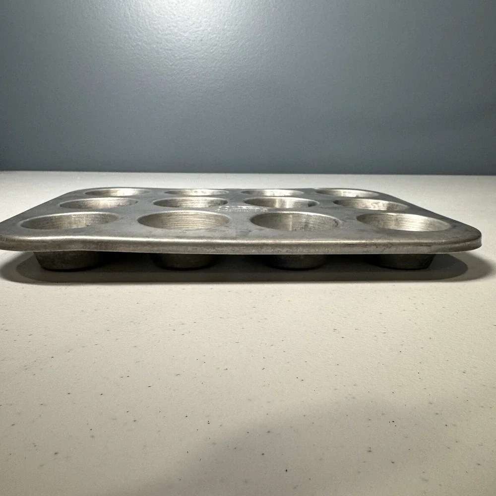 Vintage Retro Baking, COMET‎ Aluminum 12 Mini Muffin Tray, Made in the USA